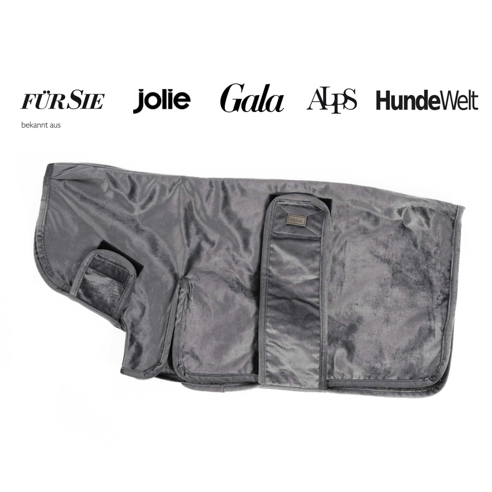 Hundebademantel Ashville "Dark Grey"