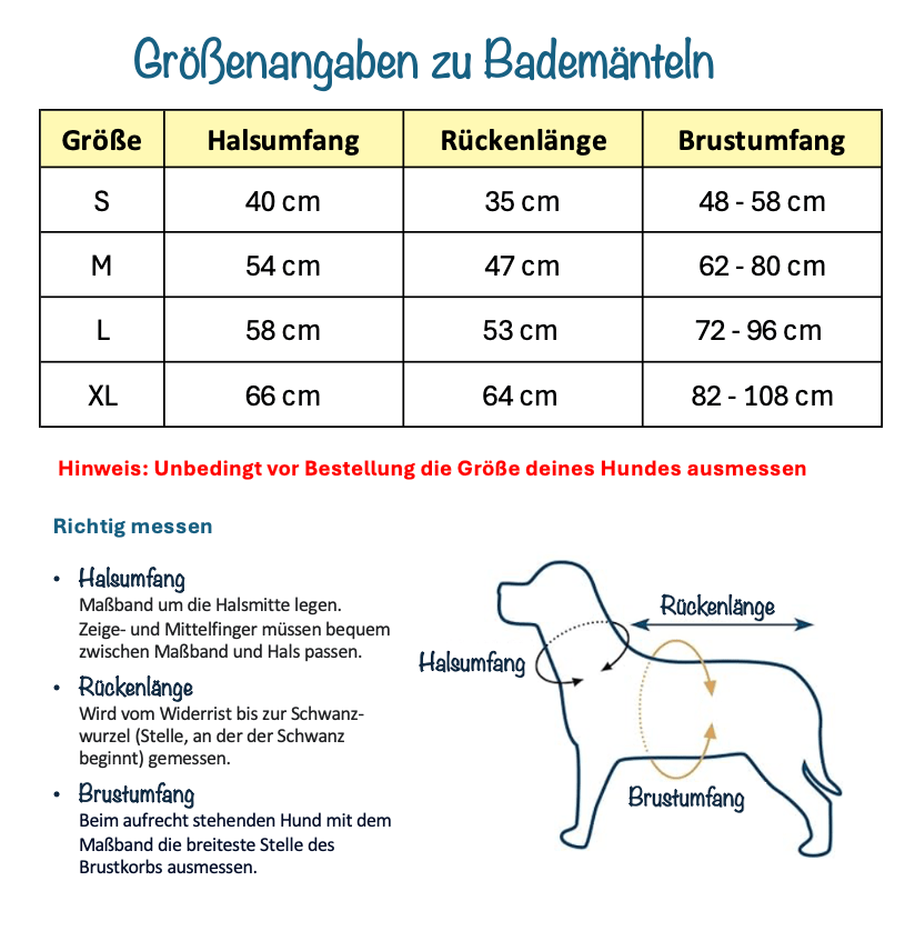 Hundebademantel Ashville "Frank"