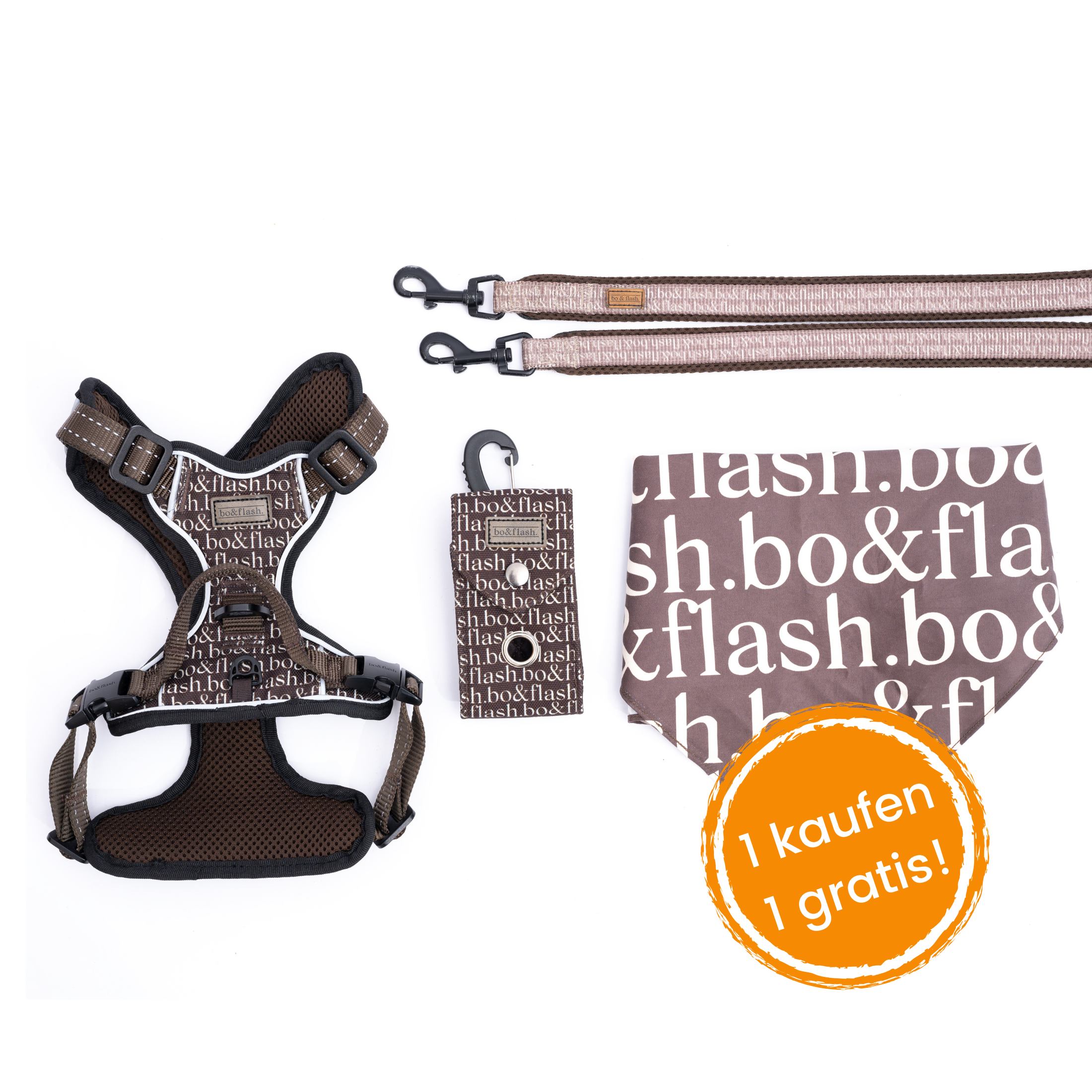 4 pcs Leash Boston "Taupe"
