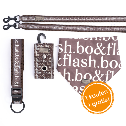 4 pcs leash Pittsburgh "Taupe"