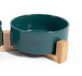 Load image into Gallery viewer, Cat Food Bowl Tucson "Dark Green"
